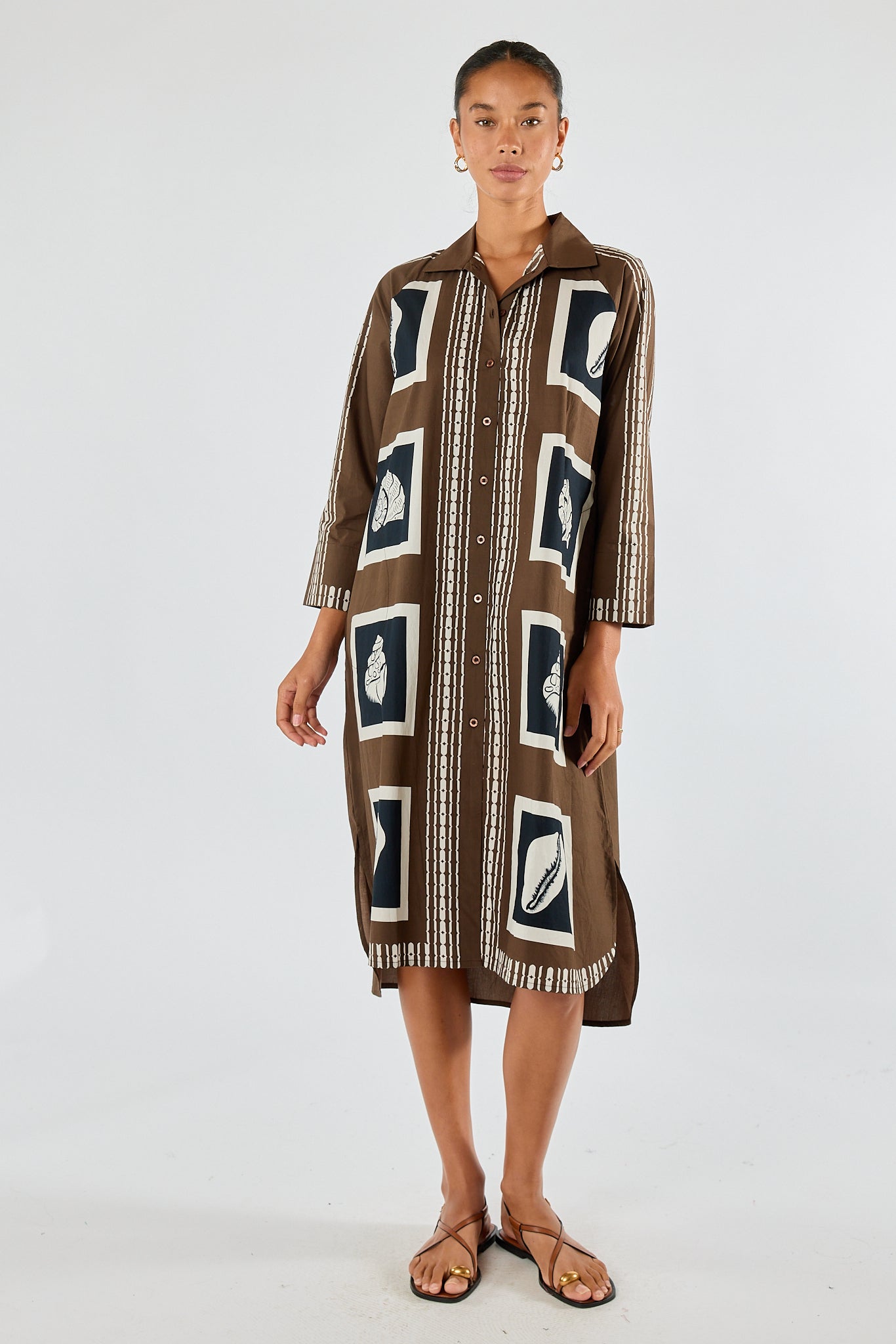 Seashell Shirtdress | ITAMI Women's Dress