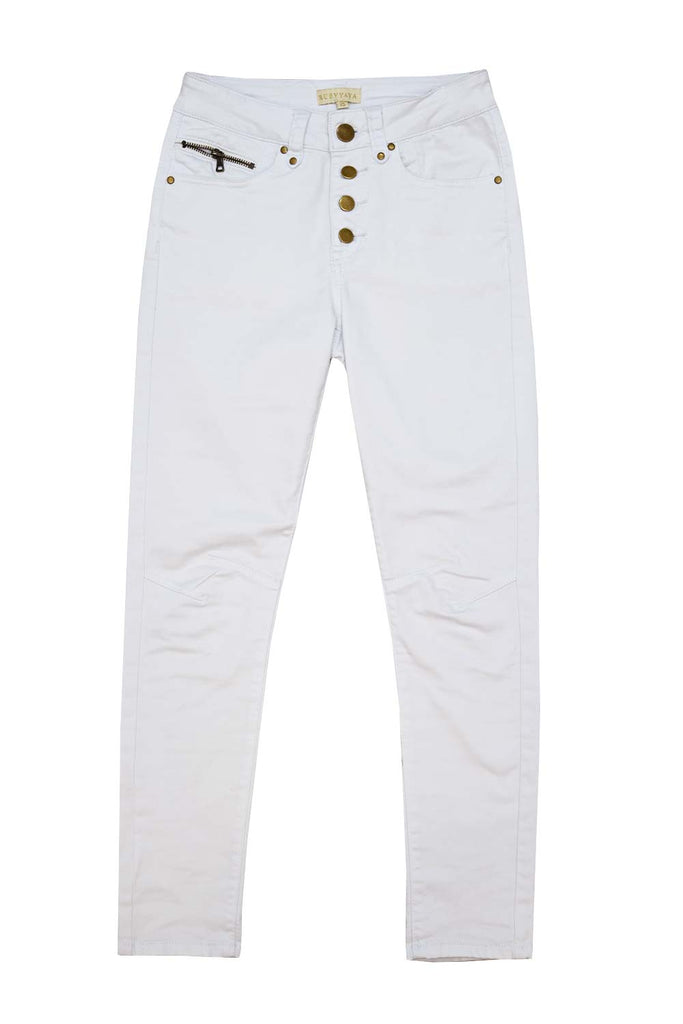 Norma Jeans White - Kabana Shop