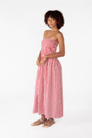 Cowgirl Surfer Obbo Strapless Maxi Red