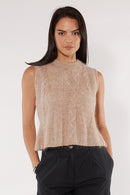 Cowgirl Surfer Braided Vest Oat