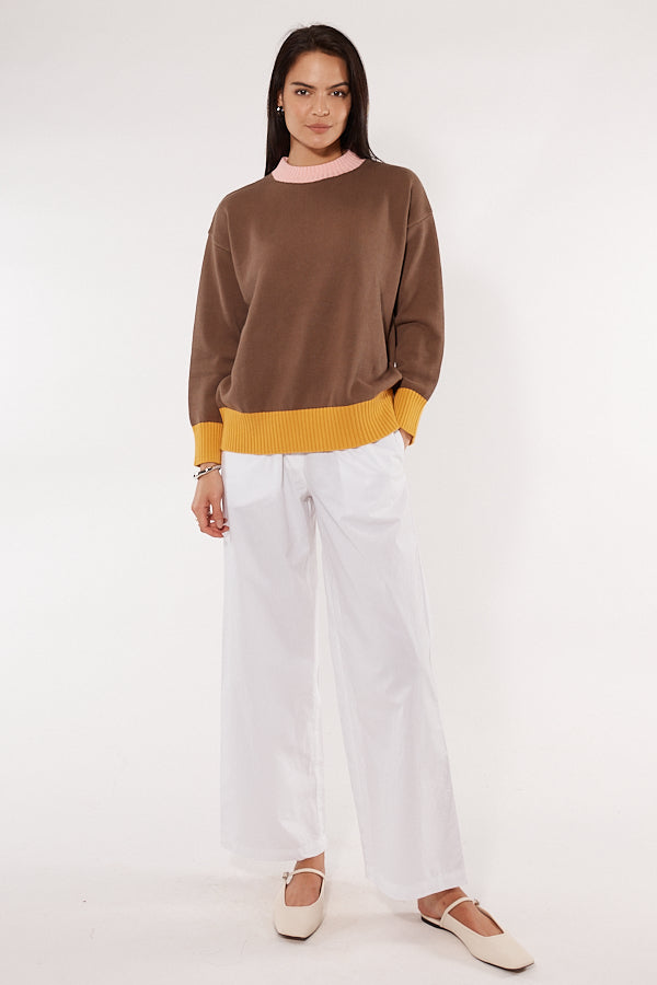 Cowgirl Surfer Emery Pullover Chocolate