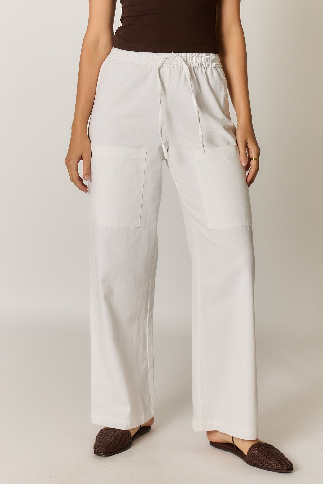 Giliann Alma Pocket Pant White