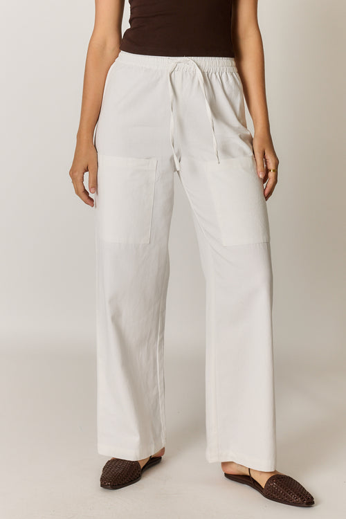 Giliann Alma Pocket Pant White