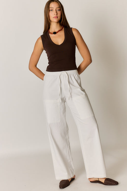 Giliann Alma Pocket Pant White