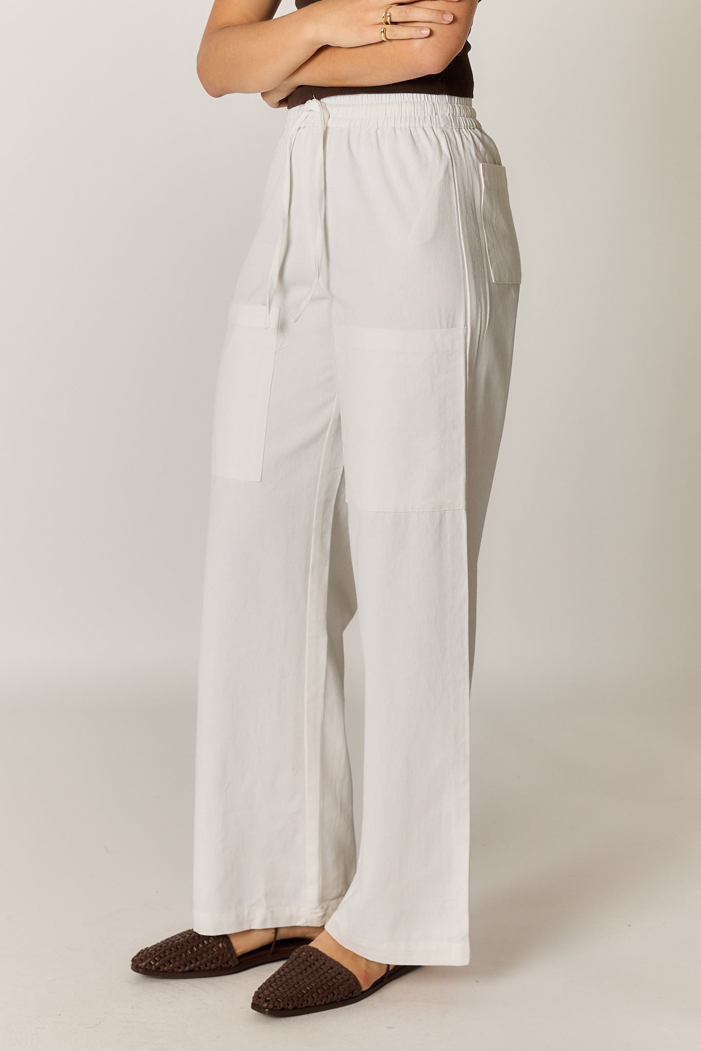 Giliann Alma Pocket Pant White