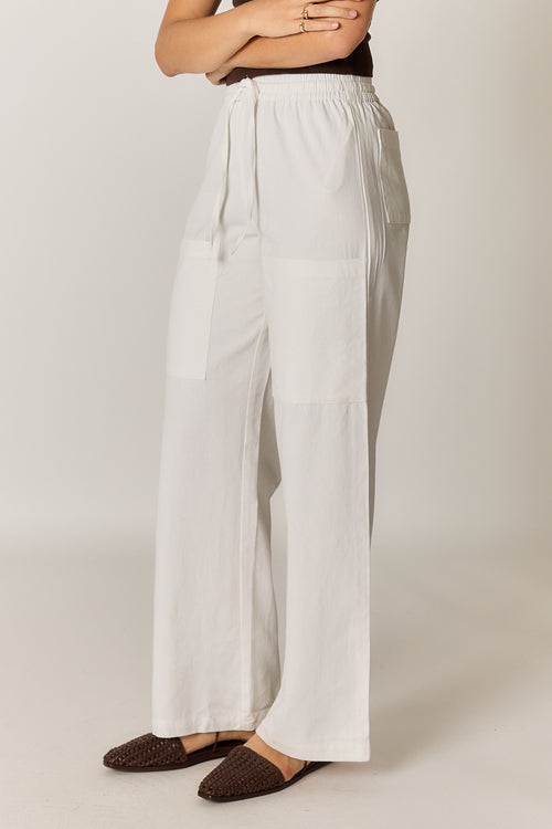 Giliann Alma Pocket Pant White