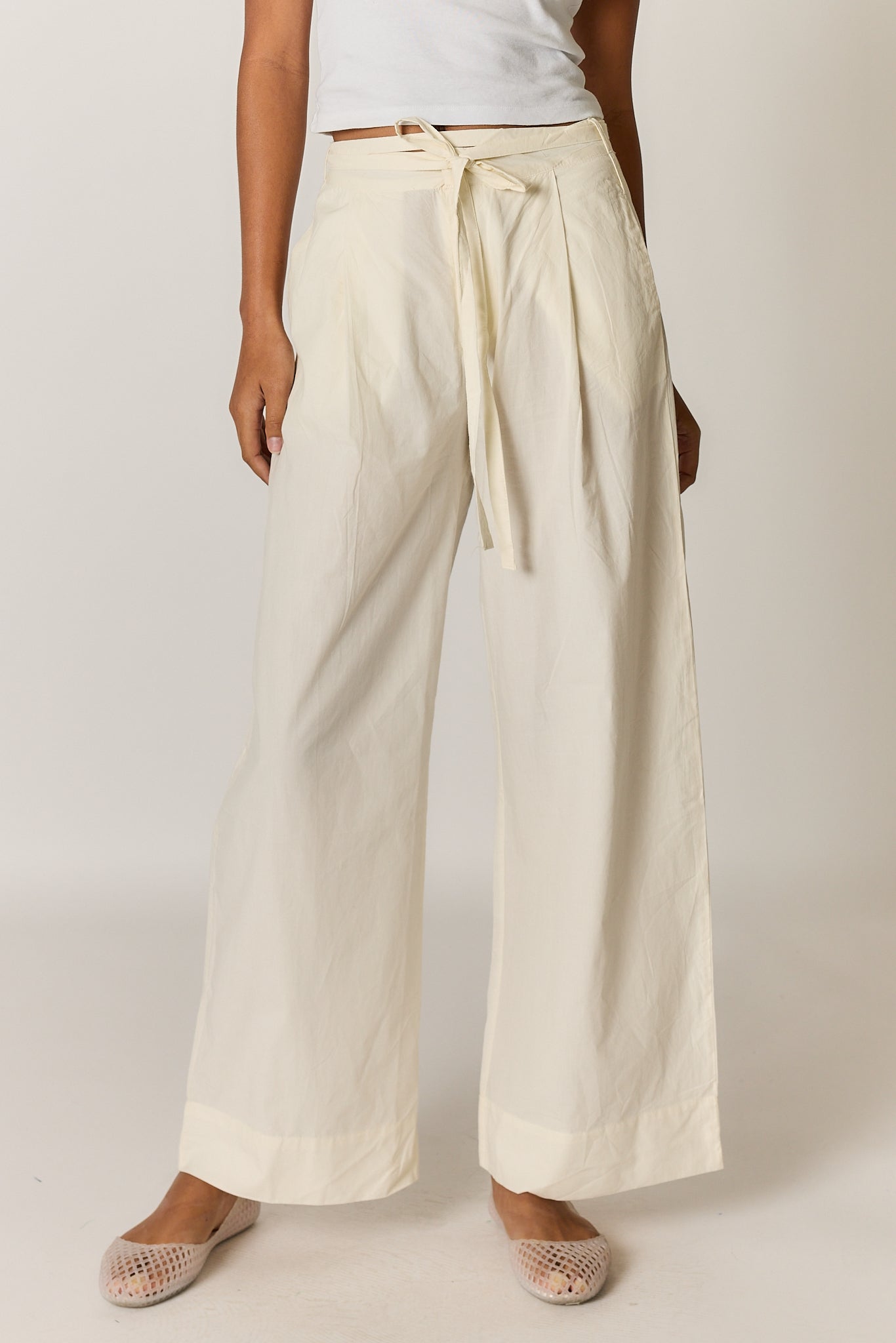 Giliann Floyd Tie Pant Coconut