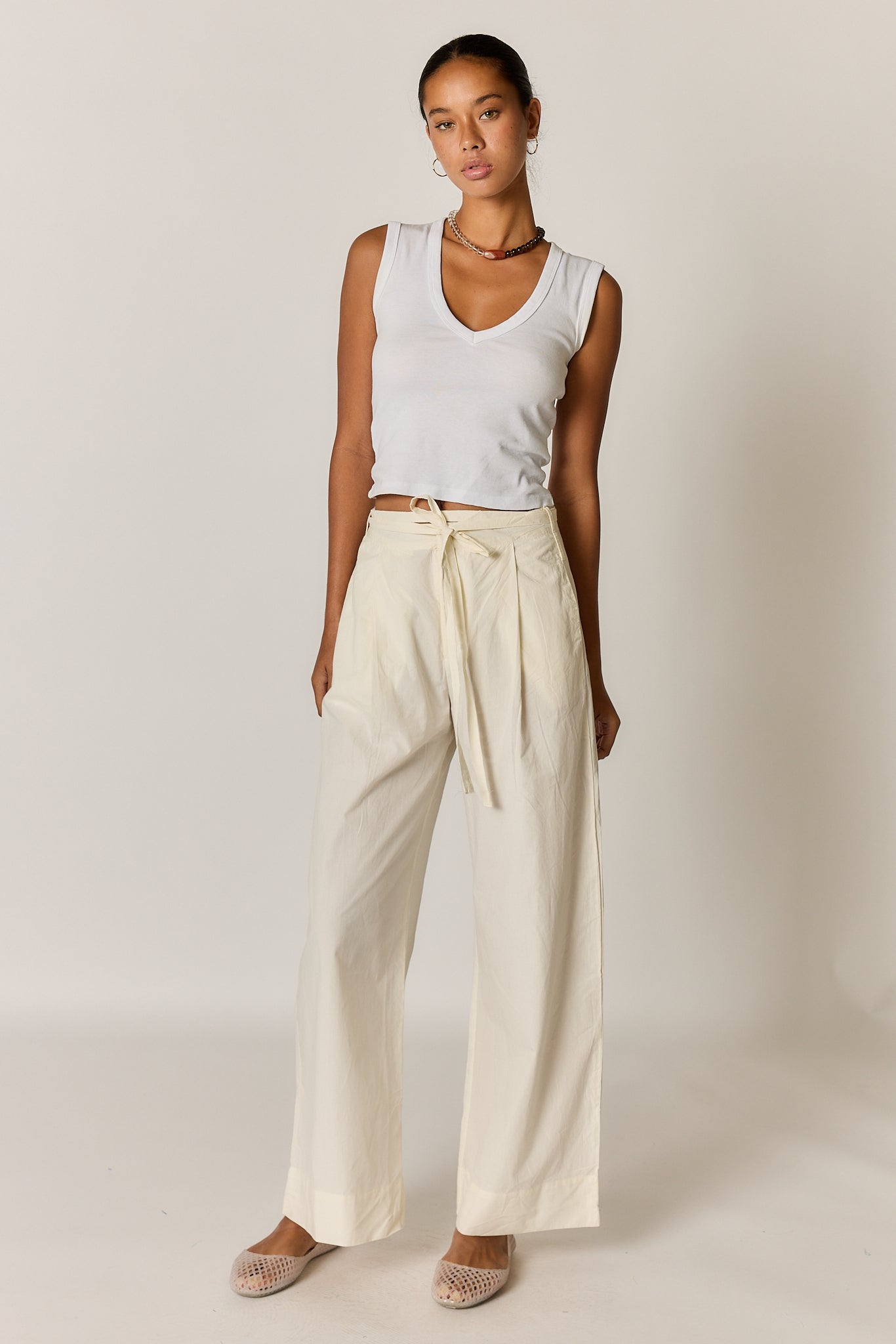 Giliann Floyd Tie Pant Coconut