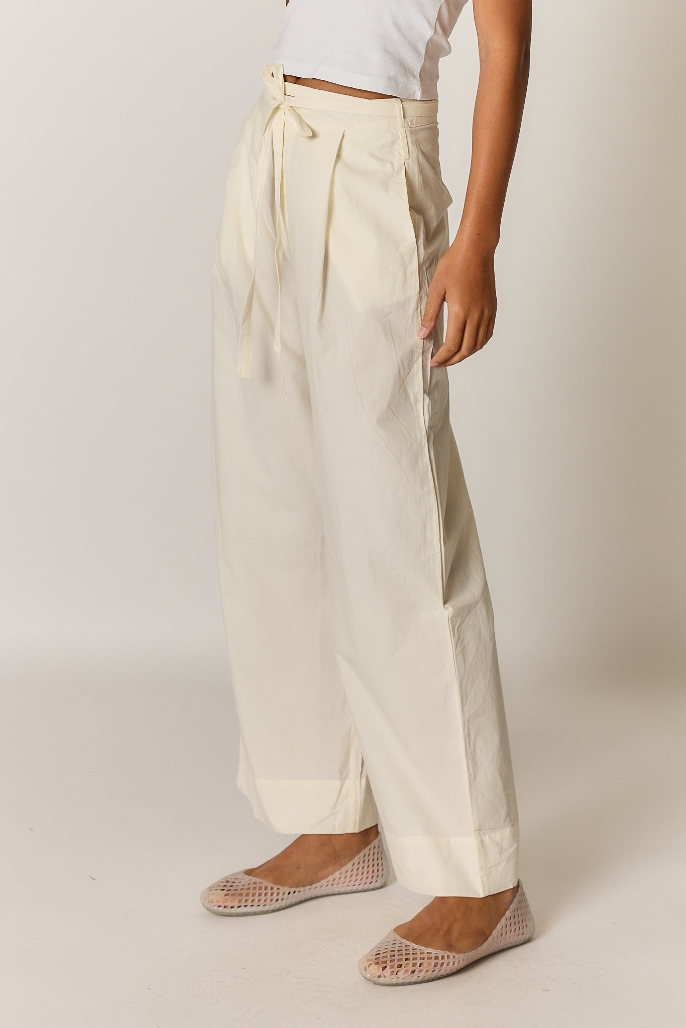 Giliann Floyd Tie Pant Coconut