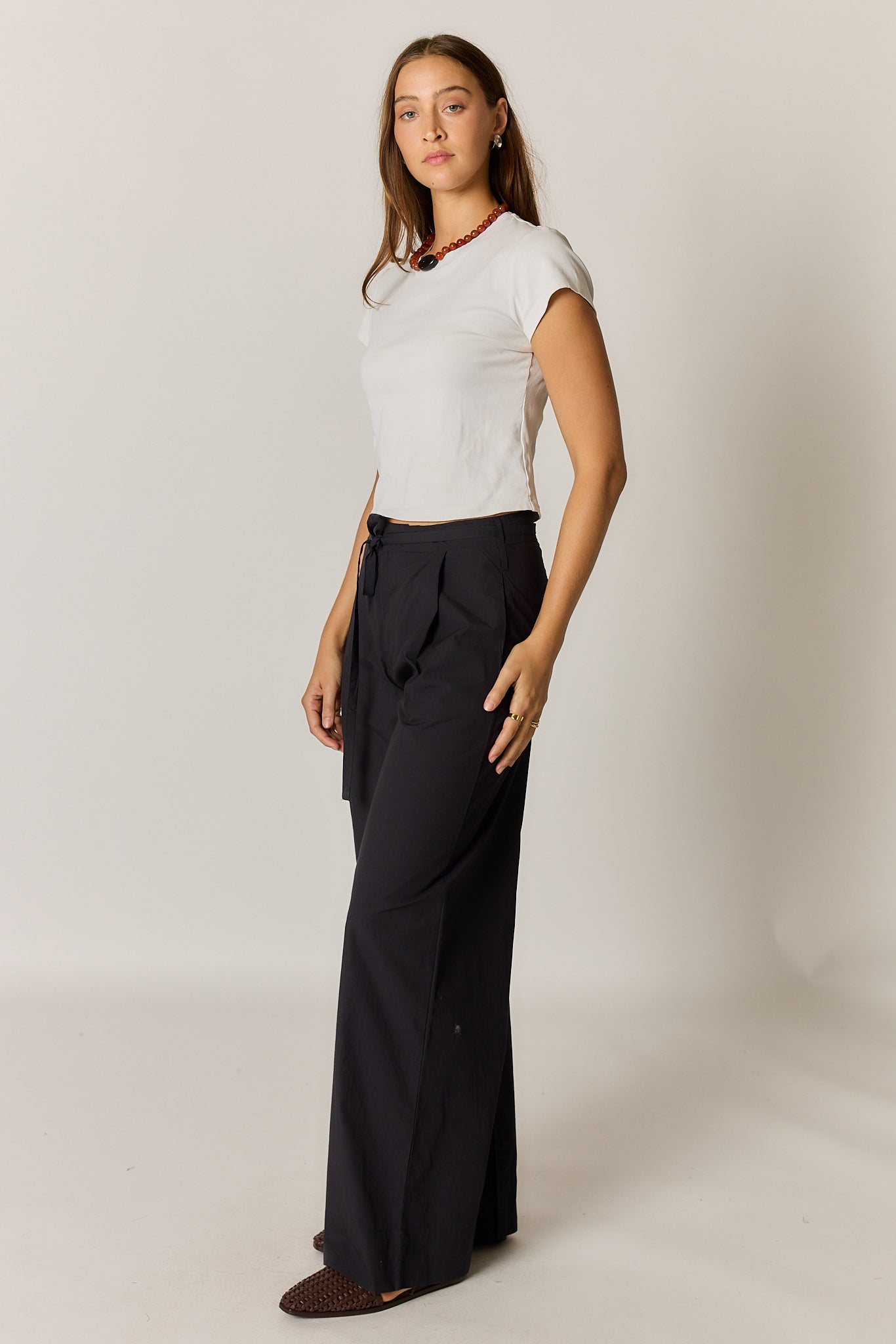 Giliann Floyd Tie Pant Black
