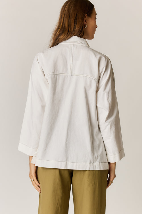 Giliann Patti Shirt White Twill
