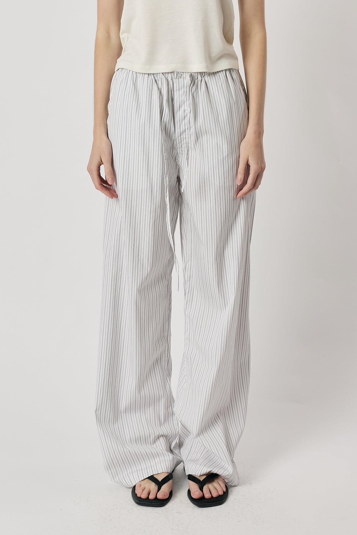 Giliann Romy Pant Black/White Stripe