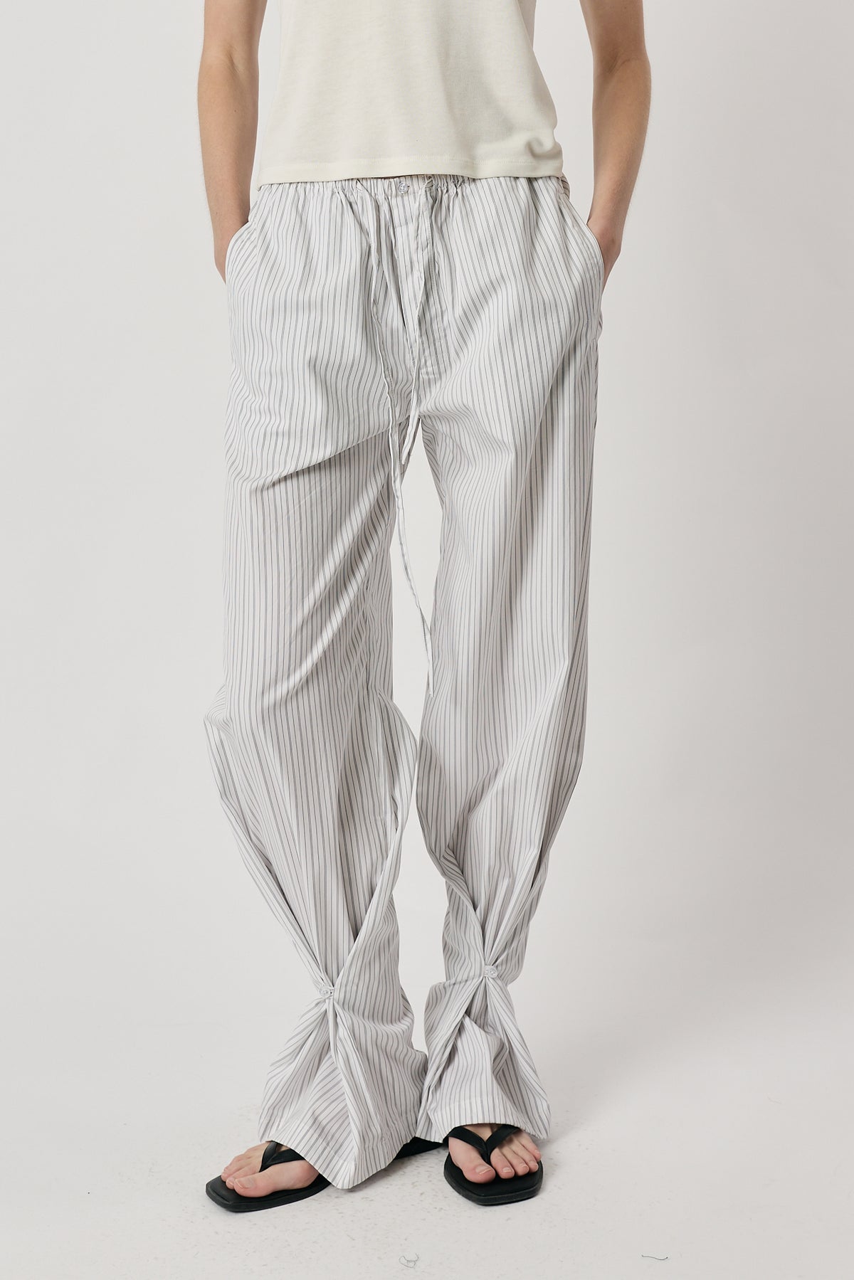 Giliann Romy Pant Black/White Stripe