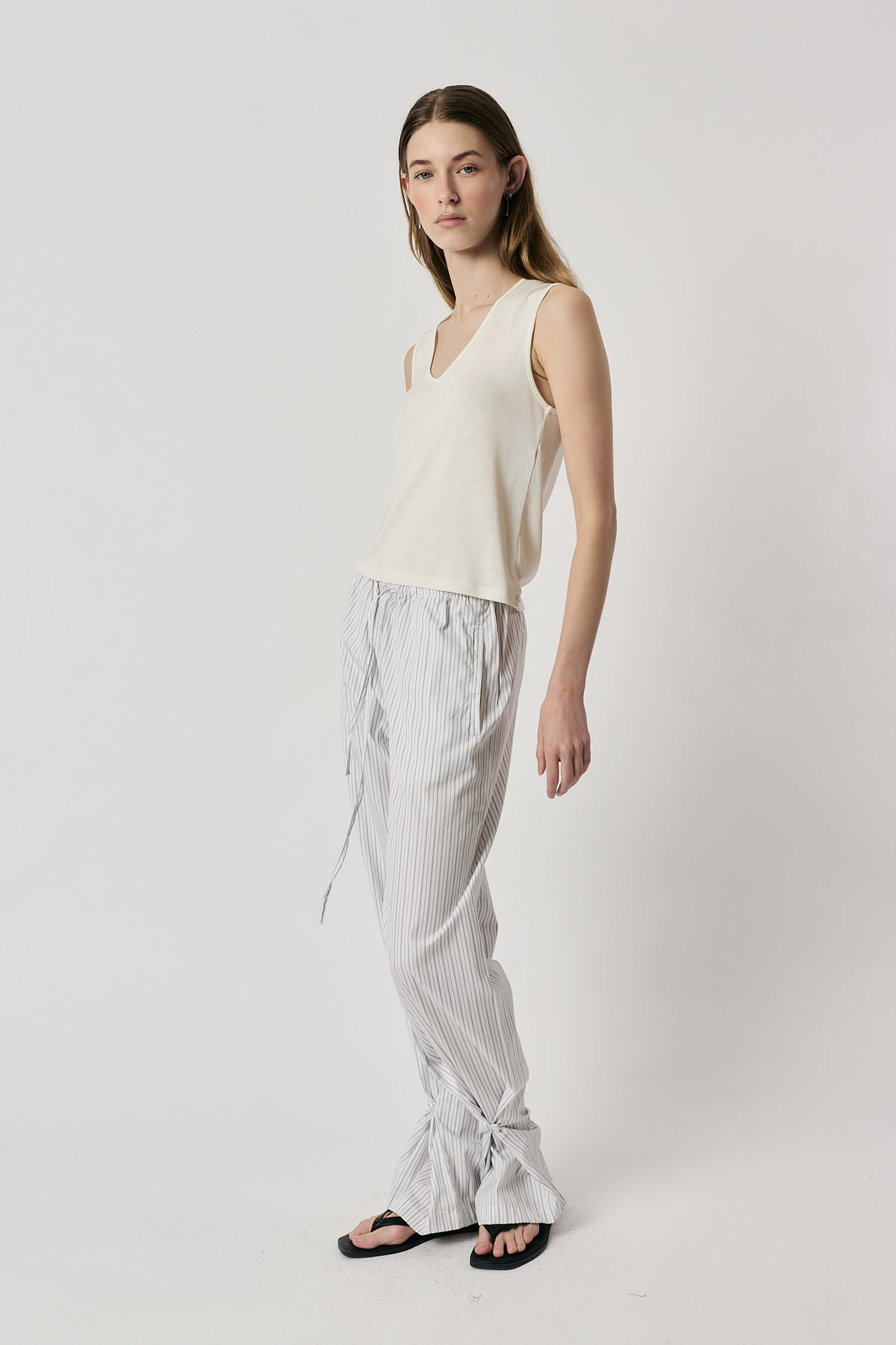 Giliann Romy Pant Black/White Stripe