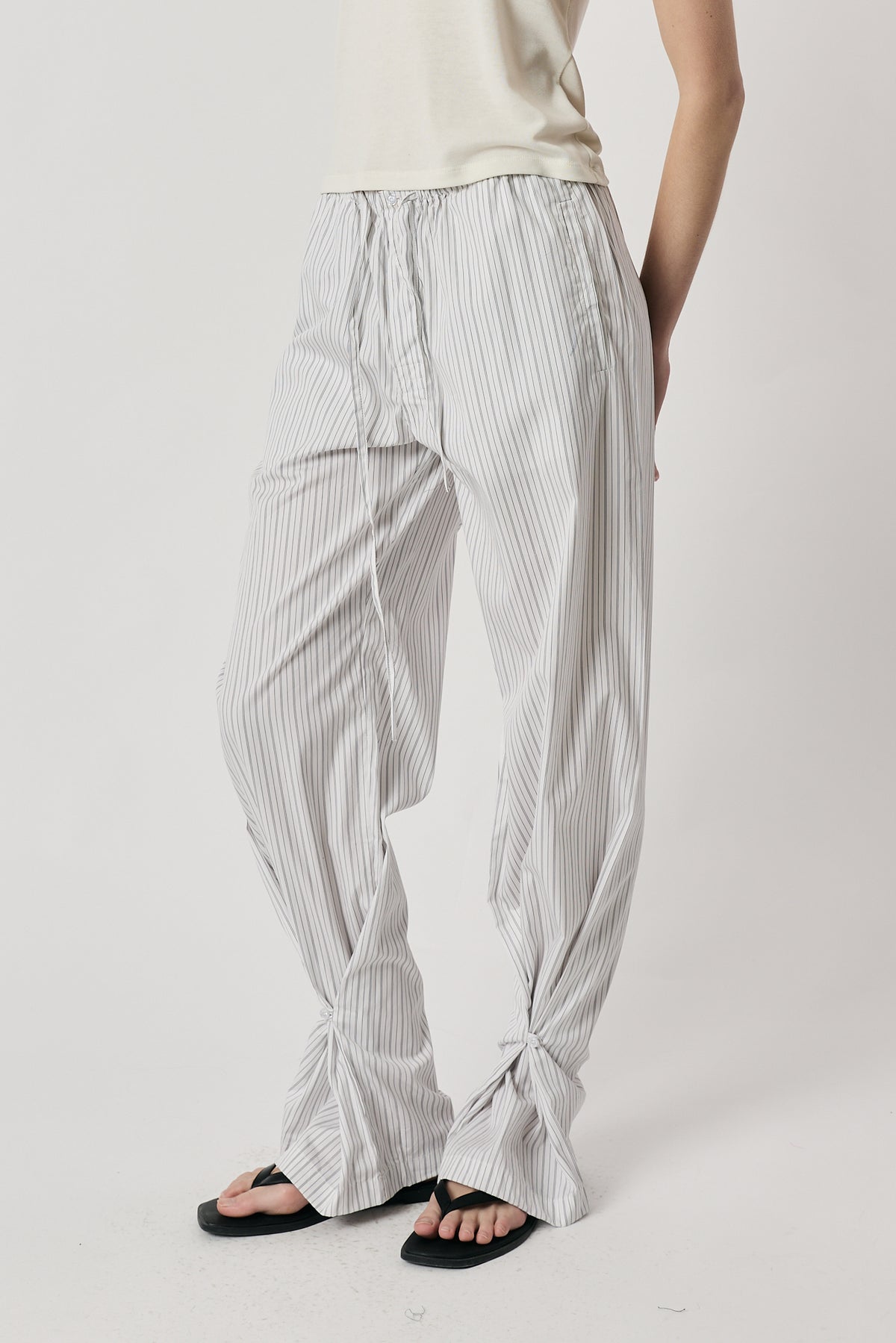 Giliann Romy Pant Black/White Stripe