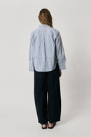 Giliann Runa Shirt Light Blue Stripe