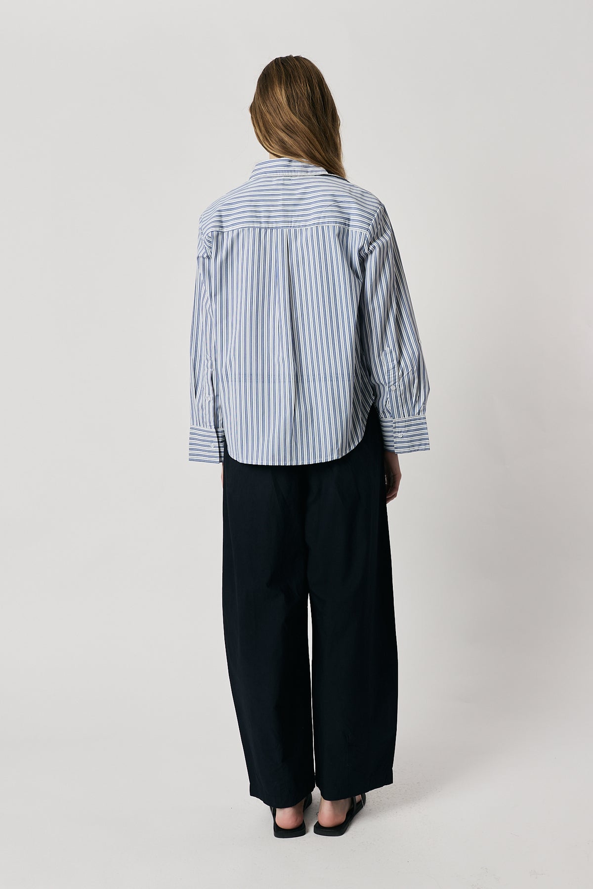 Giliann Runa Shirt Light Blue Stripe