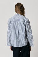 Giliann Runa Shirt Light Blue Stripe