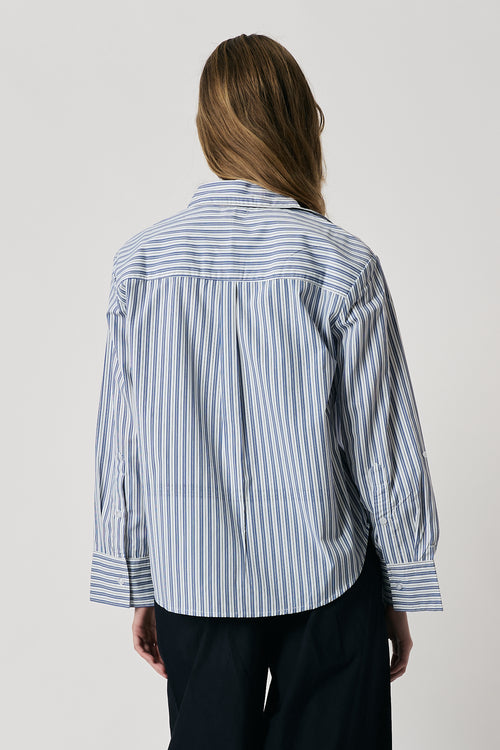 Giliann Runa Shirt Light Blue Stripe