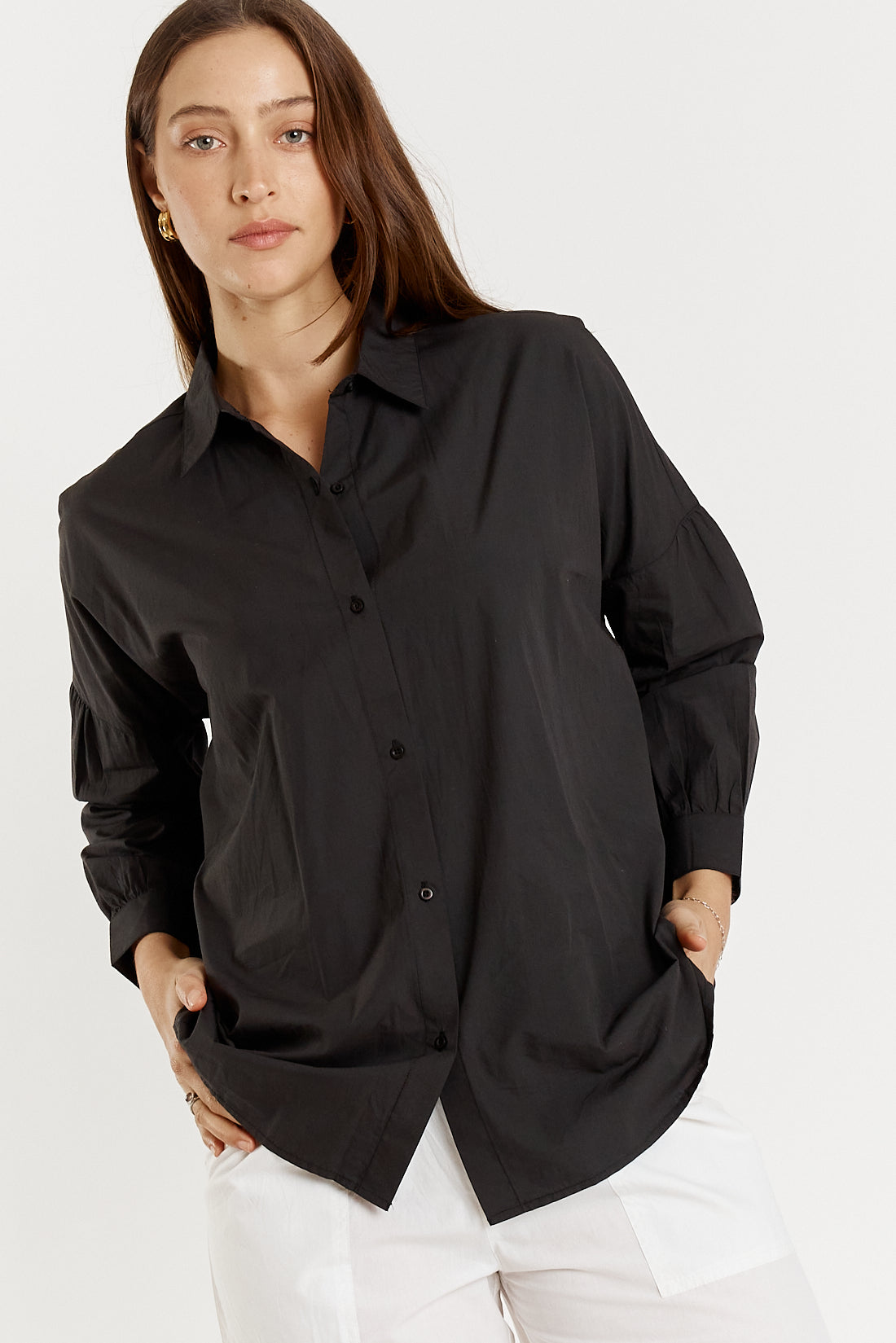 Giliann Casa Cut Out Shirt Black