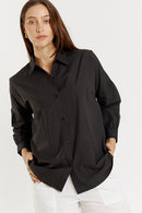 Giliann Casa Cut Out Shirt Black