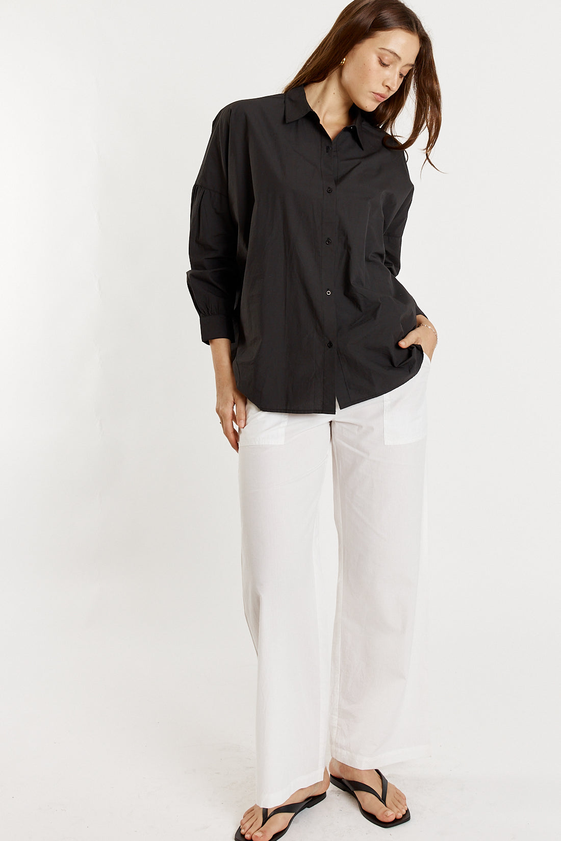 Giliann Casa Cut Out Shirt Black