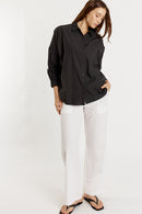 Giliann Casa Cut Out Shirt Black