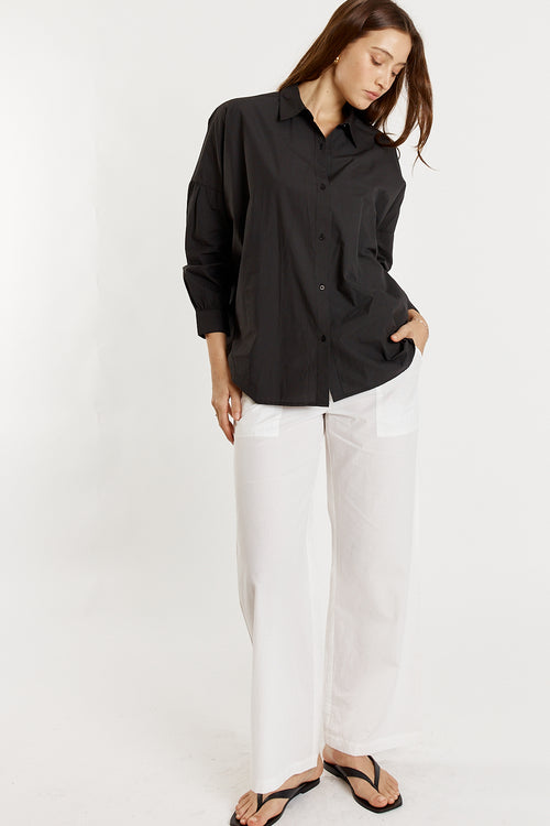 Giliann Casa Cut Out Shirt Black