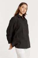 Giliann Casa Cut Out Shirt Black