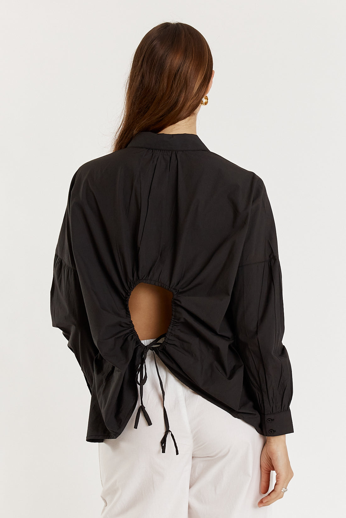 Giliann Casa Cut Out Shirt Black