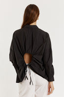 Giliann Casa Cut Out Shirt Black