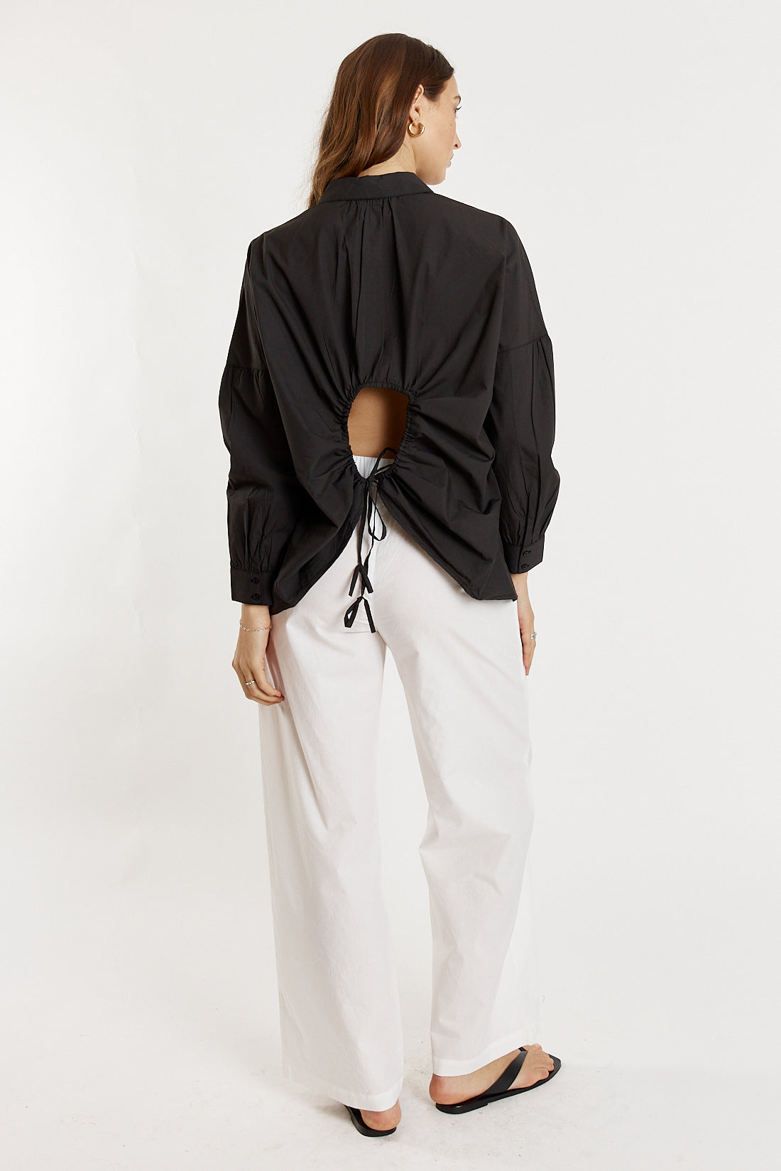 Giliann Casa Cut Out Shirt Black