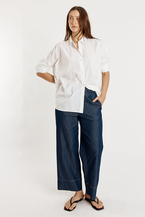 Giliann Casa Cut Out Shirt White