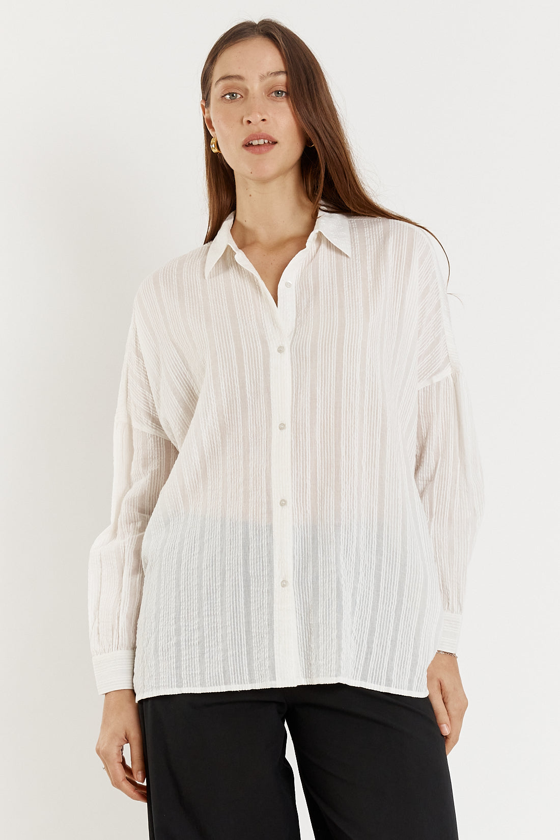 Giliann Cassis Cut Out Shirt