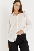 Giliann Cassis Cut Out Shirt