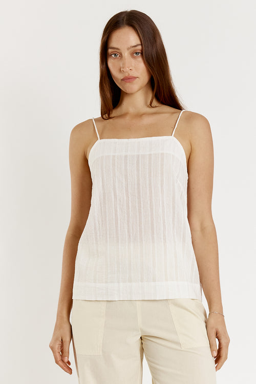 Giliann Cassis Singlet White