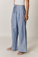 Giliann Floyd Tie Pant Blue Pin Stripe