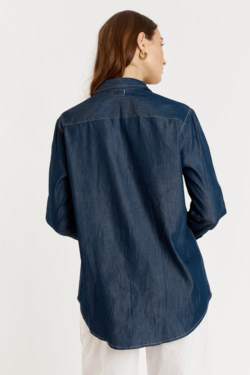 Giliann Button Up Shirt Denim