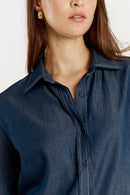 Giliann Button Up Shirt Denim