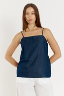 Giliann Gimlet Singlet Denim