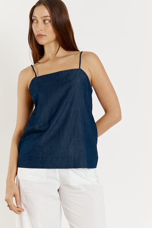Giliann Gimlet Singlet Denim