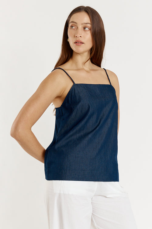 Giliann Gimlet Singlet Denim