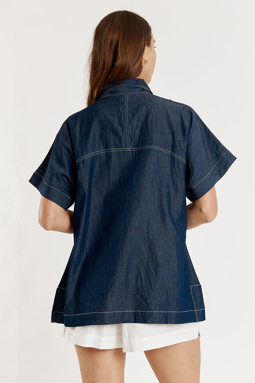 Giliann Gimlet Top Denim