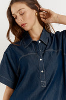 Giliann Gimlet Top Denim