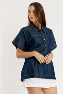 Giliann Gimlet Top Denim