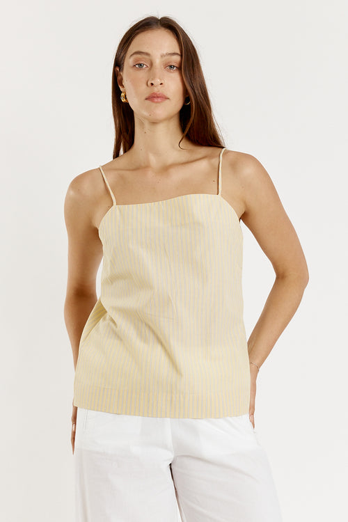 Giliann Lunel Singlet Yellow Stripe