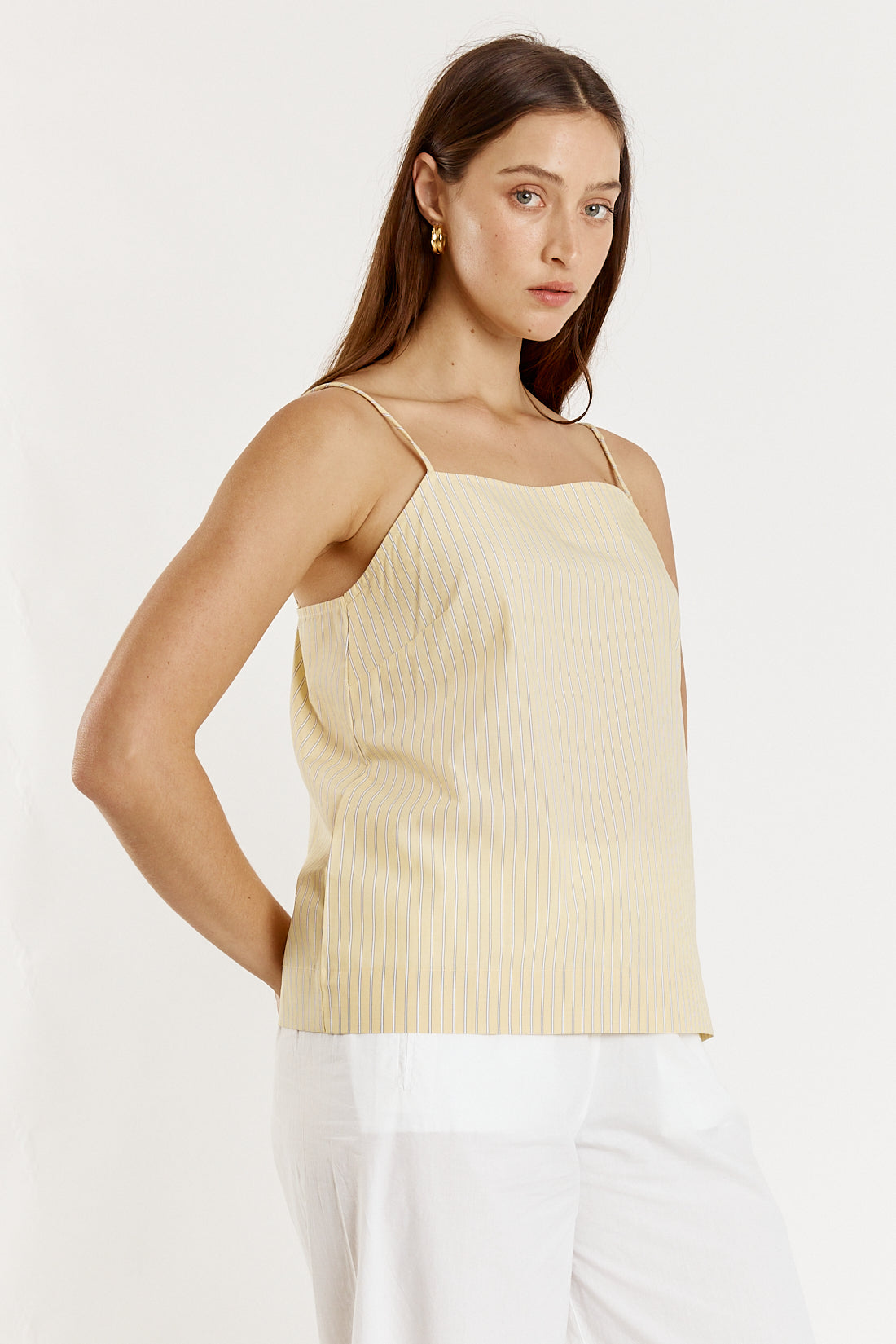 Giliann Lunel Singlet Yellow Stripe