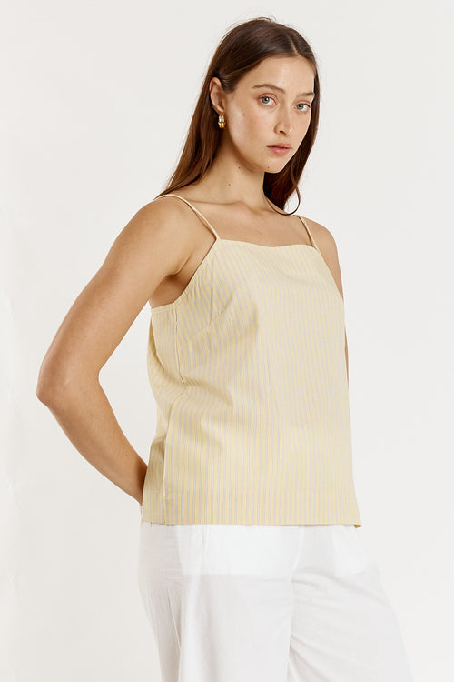 Giliann Lunel Singlet Yellow Stripe