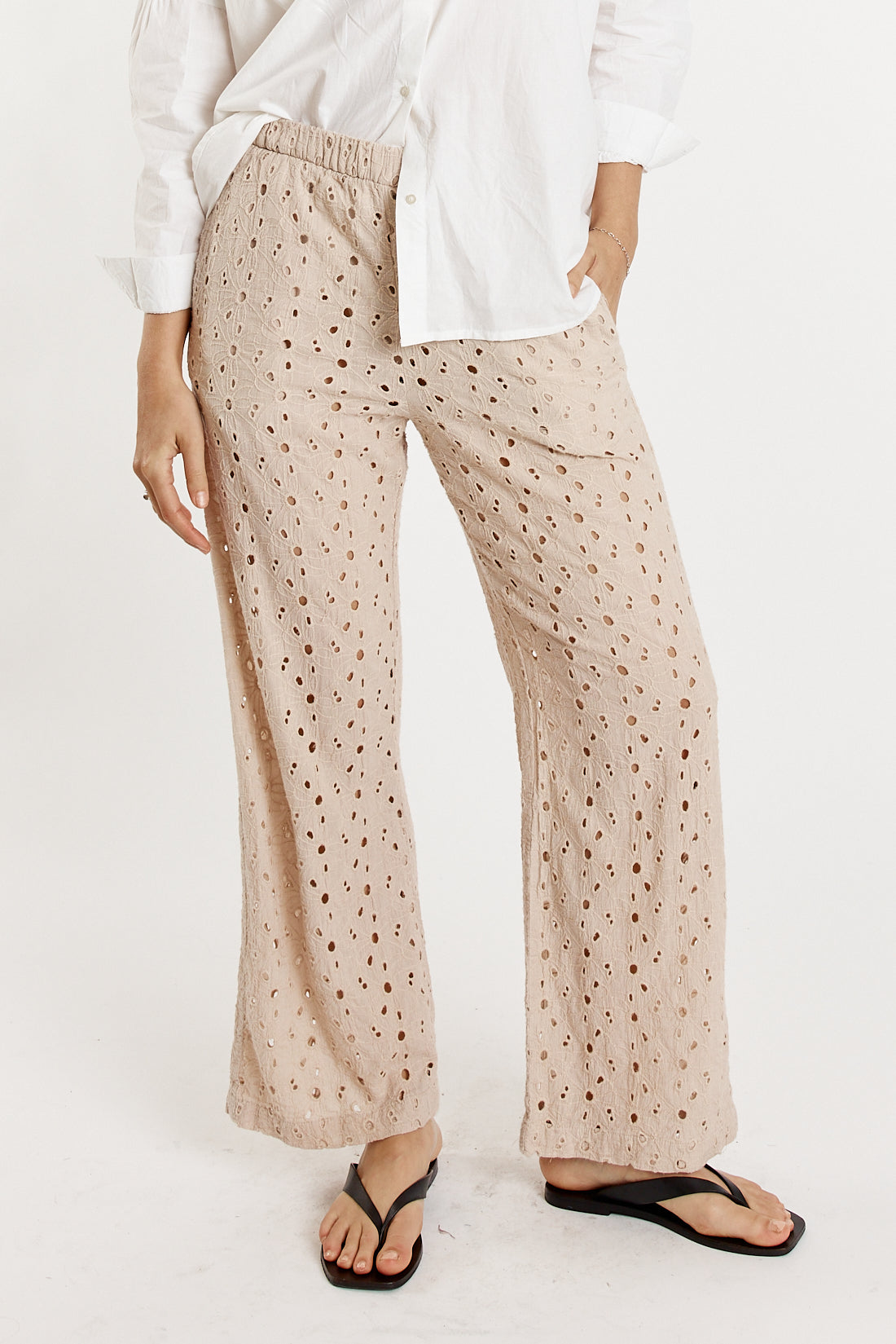Giliann Olive Pant Cream