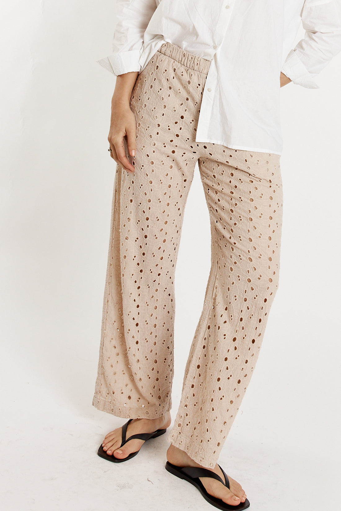Giliann Olive Pant Cream